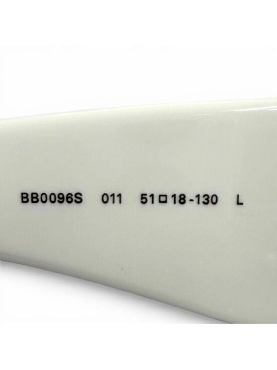 Balenciaga Dynasty Rectangle BB Metal Logo Sunglasses White 51 Eyewear main image 6